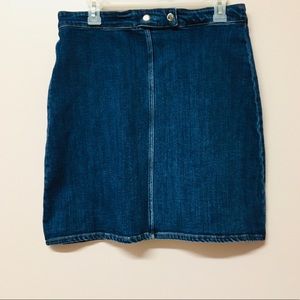A beautiful soul denim zip skirt
